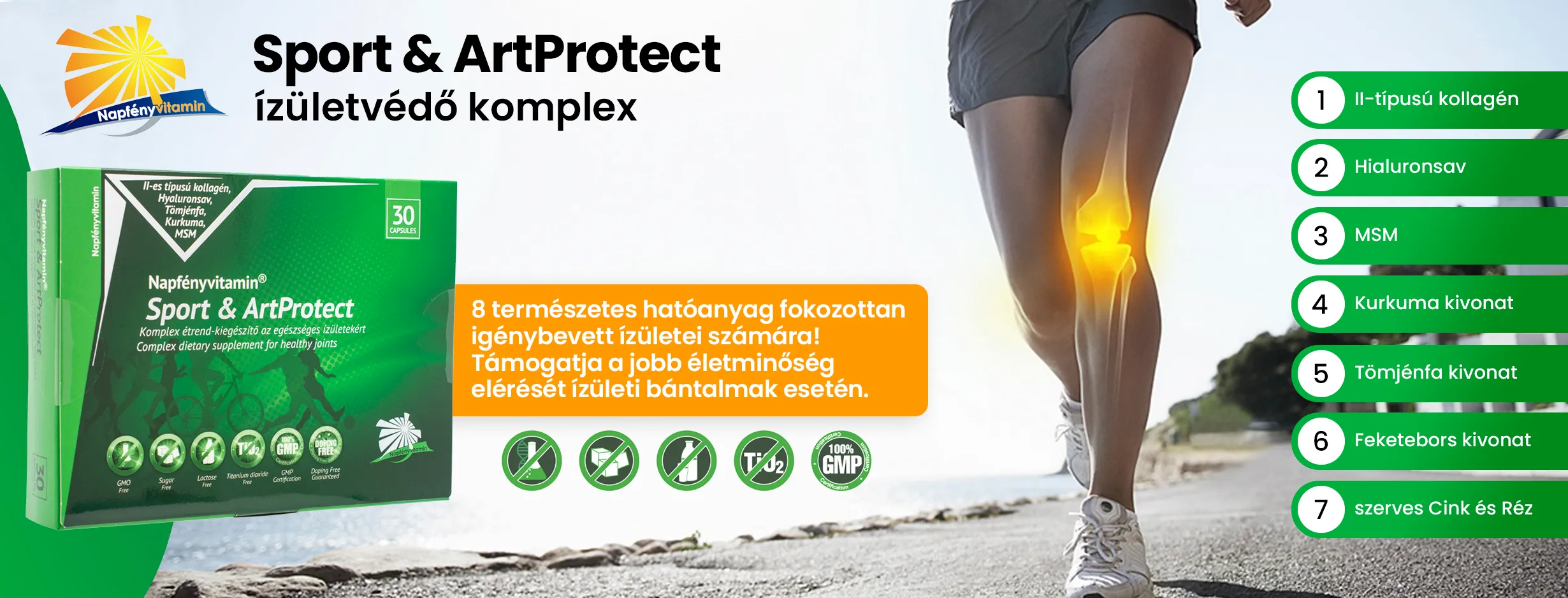 Sport & ArtProtect ízületvédő komplex (30db) - Napfényvitamin