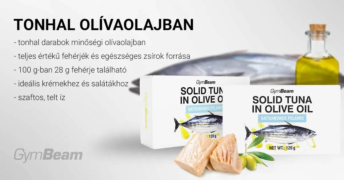 Tonhal olívaolajban - 120 g - GymBeam