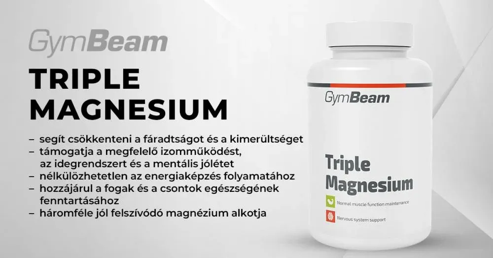 Tripla Magnézium - 90 kapszula - GymBeam