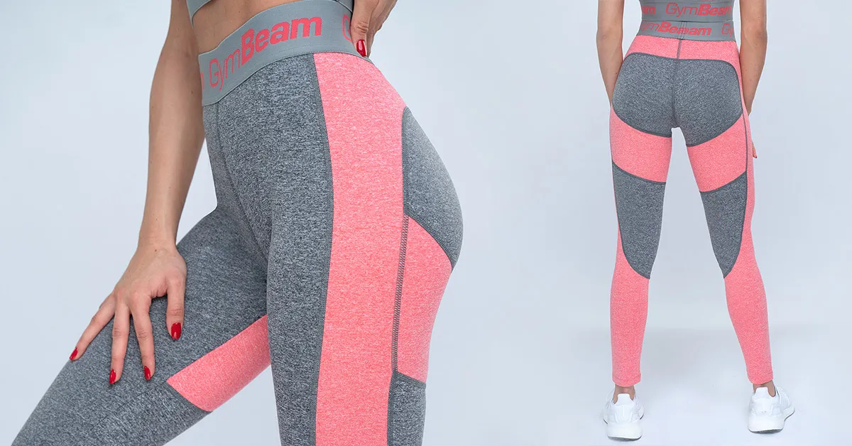 Ultrafit Heather Pink női leggings - (XS) - GymBeam